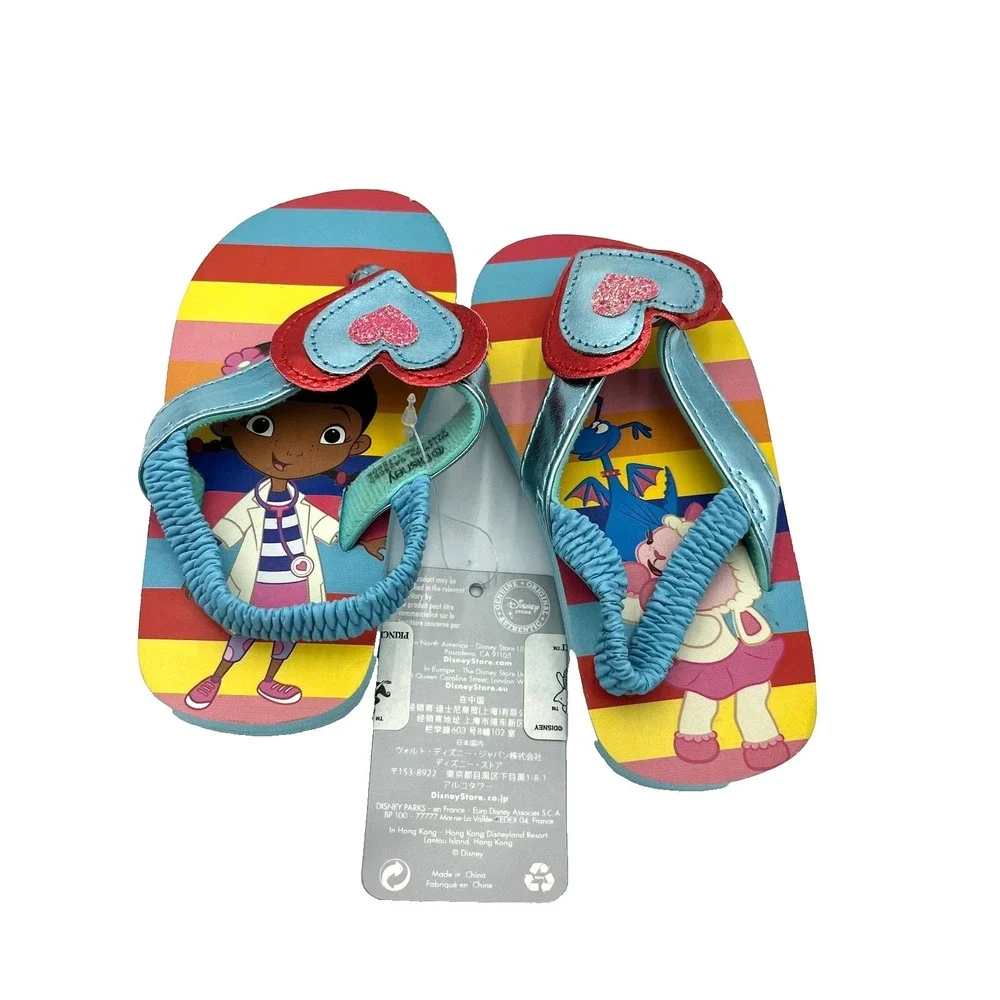 Disney Doc‎ McStuffins Flip Flop Sandal Blue Size 5/6 New